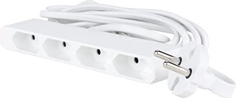 REV - Meervoudig Stopcontact - Wit - Kunststof - 4 Verbruikers - 3 m Kabel