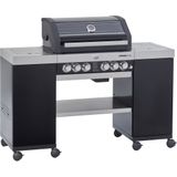 Rösle Barbecue Gas Videro G4-SL 30 mbar - RVS - 154x60x118 cm - Zilver