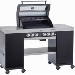 Rösle Barbecue Gas Videro G4-SL 30 mbar - RVS - 154x60x118 cm - Zilver