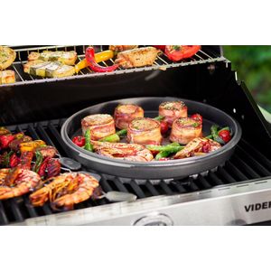 Rösle Barbecue - Barbecue Gas Videro G4-S Vario 30 mbar - Roestvast Staal - Zwart