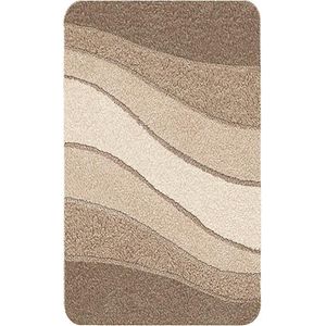 Look - Badmat - Taupe - Gedessineerd - 1 Stuk