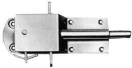 Gah Alberts Sicherheits-Stallriegel L.200mm B.125mm sta galv. gelb verz. - 124182