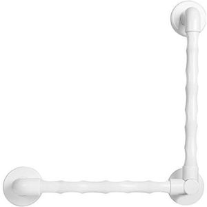 Alberts 141158 greep | in de uitvoeringen geribbeld of ergonomisch | verstelbaar met scharnier | van kunststof | wit | greeplengte 324 mm