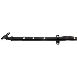 Alberts 210557 stormhaak | voor klap- of draairamen | zwarte kunststof coating | totale lengte 285 mm