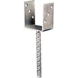 Gah Alberts U-Pfostenträger ETA-10/0210 121x100x200x60mm tzn m.Betonanker a.Riffelstahl - 214296