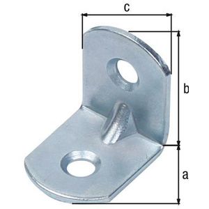 Gust - Alberts - Hoogwaardige Stoelhoek - Galvanisch Blauw Verzinkt - Staal - 2 Gaten