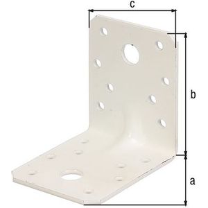 Gust - Alberts Hoekconnector - Staal - Wit - Heavy Duty