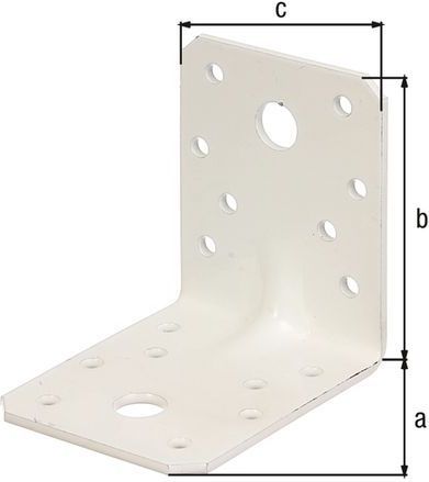 Gust - Alberts Hoekconnector - Staal - Wit - Heavy Duty