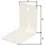 Gust. Alberts - Plankdrager - Wit - Staal - Met Gleuf