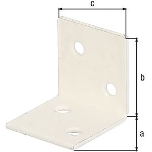 Alberts 332624 versterkingshoek | witte kunststof coating | 30 x 30 x 30 mm
