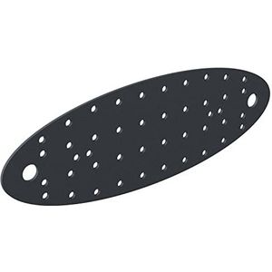 Alberts 333829 Geperforeerde plaat | Ovado | grafietgrijs geplastificeerd | 240 x 80 mm | set van 12