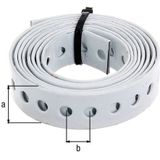 GAH-Alberts - Gaatjesband - Wit - Staal - Lengte 1,5 m