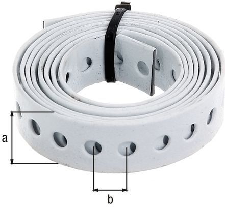 GAH-Alberts - Gaatjesband - Wit - Staal - Lengte 1,5 m