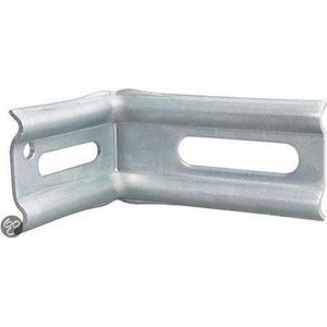 Alberts 339913 Afstelhoek | 90° hoek, met sleufgat | sendzimir verzinkt | 70 x 70 x 30 mm | Set van 50