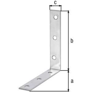 Alberts - Hoekanker - RVS - 100x100x19mm - Hoekijzers & Verbindingsplaten
