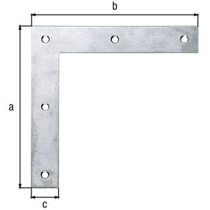 Alberts Raamhoek Rvs 120x120x20mm