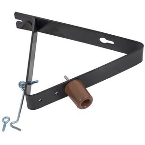 Alberts Deuropvanger Buffer + Haak Verzinkt Kunststof Coating 290x40x5mm