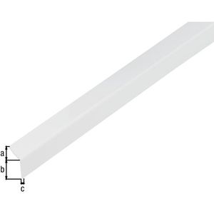 Alberts 432973 hoekprofiel | zelfklevend | kunststof, wit glanzend | 1000 x 20 x 20 mm