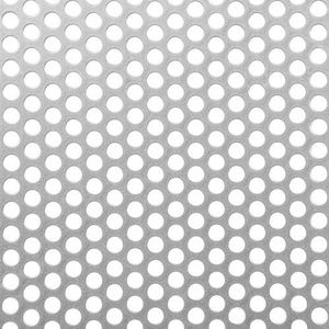 Alberts - Geperforeerde Plaat - Staal - 250 x 500 x 1 mm - Ronde Gaten