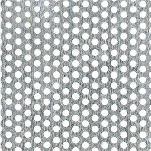 Alberts - Geperforeerde Plaat - Zilverkleurig - Aluminium - 500x250 mm