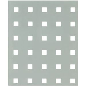 Alberts 467197 geperforeerde plaat | vierkante perforatie | aluminium, zilver geanodiseerd | 250 x 500 x 0,8 mm