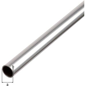 Alberts ronde buis aluminium, naturel 1000 x 6 x 1 mm