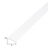 GAH-Alberts - Platte Buis - Wit - Aluminium - 1000 mm x 30 mm x 2 mm