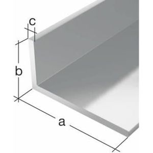 Winkelprofil Aluminium silberfarbig