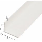 Alberts 479077 Hoekprofiel - Kunststof - Zwart - Afmeting 1000 x 40 x 10 mm