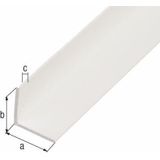Alberts - Hoekprofiel - Wit - PVC-U - Gelijkbenig - Lengte 1000 mm