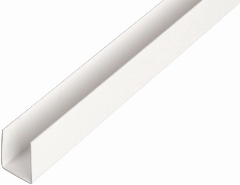 Alberts - U-profiel - Wit - PVC-U - Lengte 1000 mm - Breedte 10 mm