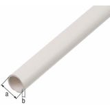 Alberts Ronde Buis Kunststof Wit 7x1mm 1m | Profielen