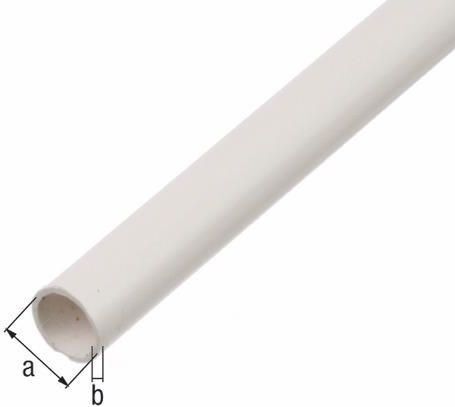 Alberts Ronde Buis Kunststof Wit 7x1mm 1m | Profielen