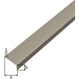 Alberts - Hoekprofiel - RVS-Look - Zelfklevend - 1000 mm x 20 mm x 10 mm