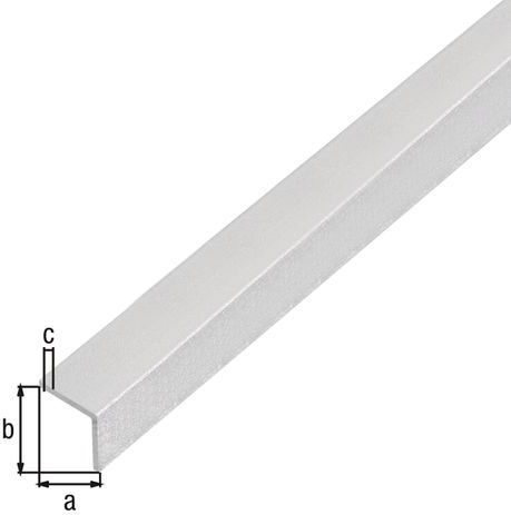 Alberts - Hoekprofiel - Zilver - Aluminium - Zelfklevend - 1000 mm