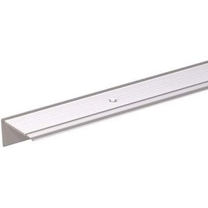 Alberts 490447 Trapbeschermingslijst | geboord | aluminium, zilverkleurig geanodiseerd | 1000 x 43 x 23 mm