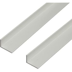 Alberts 498290 hoekprofiel, aluminium, zilverkleurig geanodiseerd, 1000 x 50 x 30 mm, set van 2