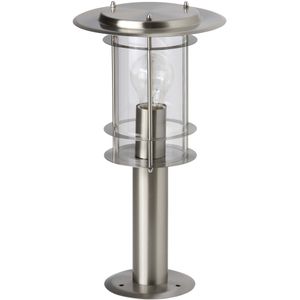 Brilliant 44784/82 York Staande buitenlamp Halogeen E27 60 W RVS