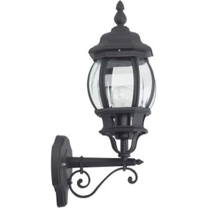 BRILLIANT lamp Istria buitenwandlamp staand zwart | 1x A60, E27, 60W, geschikt voor standaardlampen (niet inbegrepen) | Schaal A ++ tot E | IP-classificatie: 23 - beschermd tegen regen