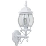 BRILLIANT lamp Istria buitenwandlamp staand wit | 1x A60, E27, 60W, geschikt voor standaardlampen (niet inbegrepen) | Schaal A ++ tot E | IP-classificatie: 23 - beschermd tegen regen