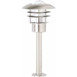 BRILLIANT lamp Terrence buitenlamp 50cm roestvrij staal | 1x A60, E27, 60W, geschikt voor standaardlampen (niet inbegrepen) | Schaal A ++ tot E | IP-beschermingsklasse: 44 - spatwaterdicht