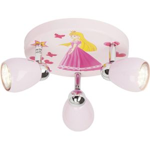 Spotjes - Roze - Metaal - Inclusief 3 LED Lichtbronnen