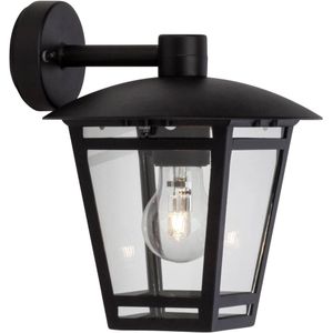 BRILLIANT lamp Riley hangende wandlamp zwart | 1x A60, E27, 40W, geschikt voor normale lampen (niet inbegrepen) | Schaal A ++ tot E | IP-beschermingsklasse: 44 - spatwaterdicht