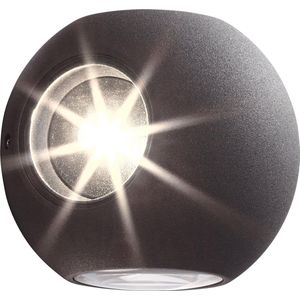 AEG lamp Gus LED buitenwandlamp 4-licht antraciet | 4x 3W LED geïntegreerd (SMD-chip), (288lm, 3000K) | Schaal A ++ tot E | IP-beschermingsklasse: 54 - spatwaterdicht