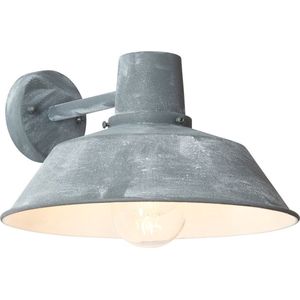 BRILLIANT lamp Humphrey buitenwandlamp hangend grijs beton | 1x A60, E27, 60W, geschikt voor standaardlampen (niet inbegrepen) | Schaal A ++ tot E | IP-beschermingsklasse: 44 - spatwaterdicht
