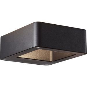 Brilliant - Golda led Außenwandleuchte 15x12cm schwarz 1x led integriert, 6.9W led integriert, (Lichtstrom: 660lm, Lichtfarbe: 3000K)