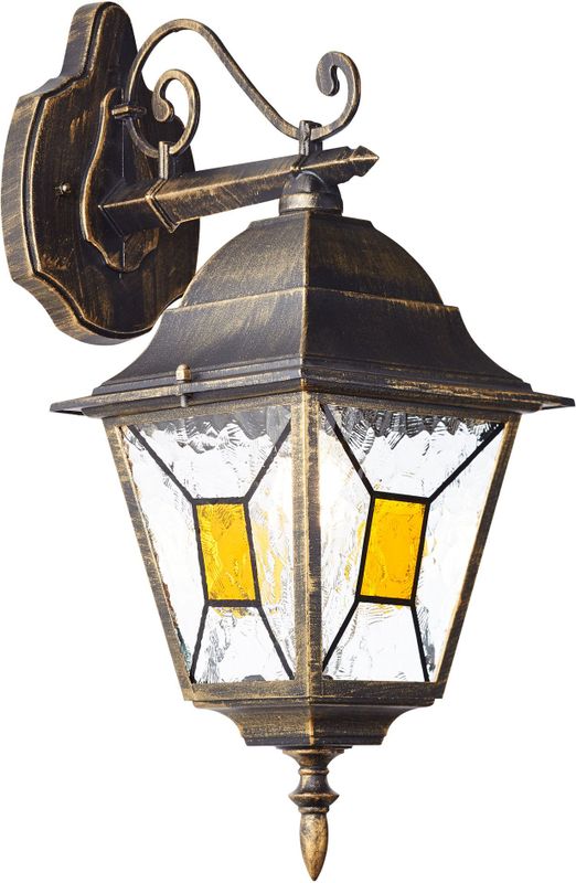 Janel Wandleuchte schwarz gold