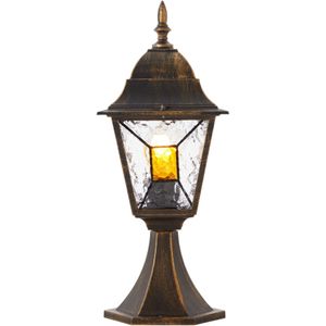 Brilliant Leuchten Sokkellamp Janel Paalverlichting voor de huisdeur - 44 cm hoogte - E27 fitting (1 stuk)