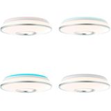Brilliant - Lampe Visitation led Deckenleuchte 39cm weiß-silber 1x 24W led integriert, (2460lm, 3000-6000K) Stufenlos dimmbar / Steuerbar über