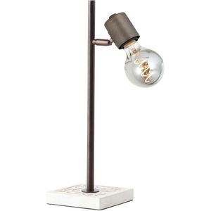 BRILLIANT Vagos tafellamp zwart / wit interieurverlichting, tafelverlichting, decoratief | 1x A60, E27, 28W, geschikt voor normale lampen (niet inbegrepen) | A ++ | Met snoerschakelaar